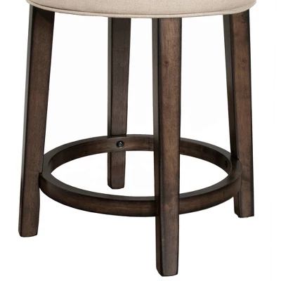 Krauss Backless Counter Height Barstool - Linen - Hillsdale Furniture 6 Krauss Backless Counter Height Barstool - Linen - Hillsdale Furniture - Image 4