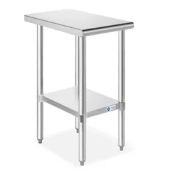 GRIDMANN Stainless Steel Tables With Undershelf, NSF Commercial Kitchen Work & Prep Tables For Restaurant And Home -Dine Furniture GUEST 271ff1d4 35e8 457f 8b79 5b6383822a87