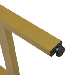 Modern 4-Piece Counter Height Extra Long Bar Kitchen Set With 3 Fabric Stools, Gold+Beige-ModernLuxe -Dine Furniture GUEST 28041031 101b 4817 9580 1ea816c16008