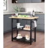 Designs2Go 3 Tier Butcher Block Kitchen Prep Island With Drawer - Breighton Home -Dine Furniture GUEST 2839979a fe73 4a93 9657 8155b1d3ba58