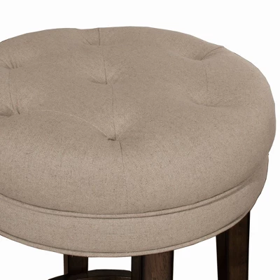 Krauss Backless Counter Height Barstool - Linen - Hillsdale Furniture 4 Krauss Backless Counter Height Barstool - Linen - Hillsdale Furniture - Image 2