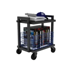 Cart System With Wheels 2 Tier Black - Atlantic -Dine Furniture GUEST 288e0419 c892 4ca5 81fb 52edee84162d
