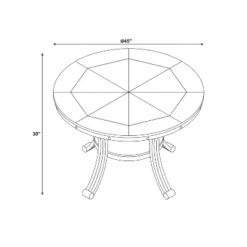 5pc Angelo Dining Set Pewter - Powell Company -Dine Furniture GUEST 289b3ac9 3f97 4d30 9023 60bd7f28bb09