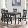 5pc Raven Noir Dining Set Black/Driftwood Finish - Steve Silver Co. 1 5pc Raven Noir Dining Set Black/Driftwood Finish - Steve Silver Co. -Dine Furniture GUEST 28d64167 1c39 418b 8f9d e5a33220c60f