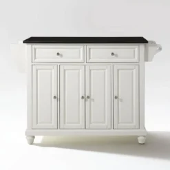 Cambridge Black Granite Top Full Size Kitchen Island/Cart - Crosley -Dine Furniture GUEST 29074062 7611 4733 a8f7 6ac391e8d697
