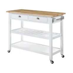 American Heritage 3 Tier Stainless Steel Kitchen Cart With Drawers - Breighton Home -Dine Furniture GUEST 2b03cd2a 716b 4ce9 a9fc d72a50a24cb2