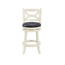 Florence Swivel Barstool Hardwood/White - Boraam -Dine Furniture GUEST 2b2c1fa1 cb0e 43ac 8dde d8e0fe853132
