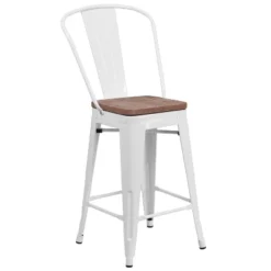 Merrick Lane Metal Dining Stool With Curved Slatted Back And Textured Wood Seat 37 Merrick Lane Metal Dining Stool With Curved Slatted Back And Textured Wood Seat -Dine Furniture GUEST 2c41d00f 6ced 424d b0b6 1a6e5accf4e1