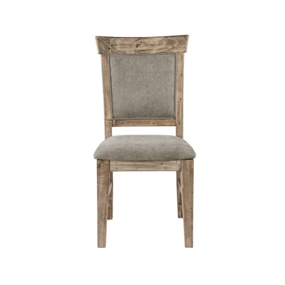 Set Of 2 Oliver Dining Side Chair Natural/Gray 5 Set Of 2 Oliver Dining Side Chair Natural/Gray - Image 3