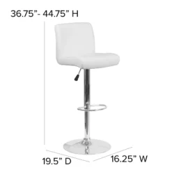Emma And Oliver Swivel Rolled Seat Adjustable Height Barstool With Chrome Base 19 Emma And Oliver Swivel Rolled Seat Adjustable Height Barstool With Chrome Base -Dine Furniture GUEST 2e154a75 2c01 428e 815d 30c939d6d9a8