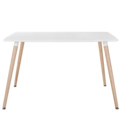 Field Rectangle Dining Table White - Modway