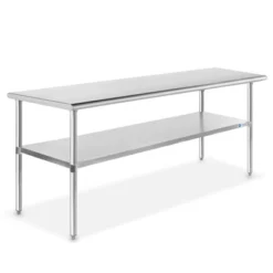 GRIDMANN Stainless Steel Tables With Undershelf, NSF Commercial Kitchen Work & Prep Tables For Restaurant And Home -Dine Furniture GUEST 3050dc6e 49e5 420d 86e2 d94e2d185f30