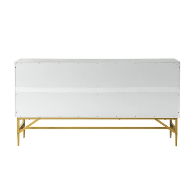 Rudy 65'' Wide Modern Buffet Cabinet Sideboard With Metal Legs| KARAT HOME 11 Rudy 65'' Wide Modern Buffet Cabinet Sideboard With Metal Legs| KARAT HOME - Image 9