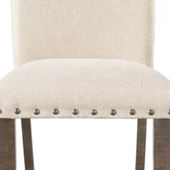 Dex Upholster Side Chair Set Cream/Smokey Walnut Brown - Picket House Furnishings -Dine Furniture GUEST 317e049b b46f 4b35 9b1f 245dbd0a1fc6