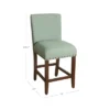 24" Upholstered Counter Height Barstool With Nailheads - HomePop -Dine Furniture GUEST 317fc1ca b54d 4314 a26e c45aeb0abf65