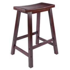 Saddle Seat 24" Counter Height Barstool Hardwood/Walnut - Winsome 10 Saddle Seat 24" Counter Height Barstool Hardwood/Walnut - Winsome -Dine Furniture GUEST 31b9ffdb 5f4e 48d3 8697 cc09a9dbc34d