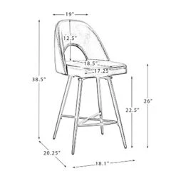 Tilano Modern Counter&Bar Stool,set Of 4 With Cutout Design | ARTFUL LIVING DESIGN -Dine Furniture GUEST 31d79d0e 59bf 42f7 9b6d 2ba42a63bcf2