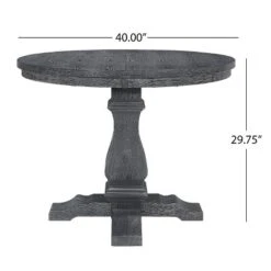 5pc Maria French Country Wood Expandable Dining Set Gray/Black - Christopher Knight Home -Dine Furniture GUEST 32777cc9 bae6 492d 8753 6cc9ccf89dff