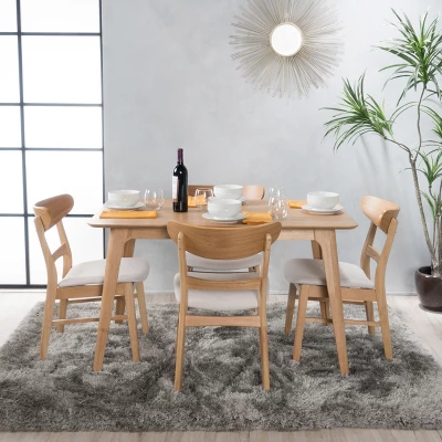 5pc 50" Idalia Mid-Century Modern Dining Set - Christopher Knight Home 3 5pc 50" Idalia Mid-Century Modern Dining Set - Christopher Knight Home