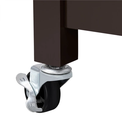 Yaheetech Rolling Kitchen Island Microwave Oven Stand With 3 Shelves And Worktop 9 Yaheetech Rolling Kitchen Island Microwave Oven Stand With 3 Shelves And Worktop - Image 7