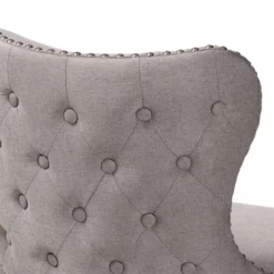 2pc Gradisca Wood Swivel Counter Stool Set Gray/Walnut Brown - Baxton Studio -Dine Furniture GUEST 35221013 2ac9 48a9 9535 a24c4425f915