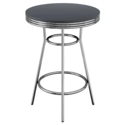 3pc Summit Bar Height Dining Sets With Swivel Stools Black/Bright Chrome - Winsome 17 3pc Summit Bar Height Dining Sets With Swivel Stools Black/Bright Chrome - Winsome -Dine Furniture GUEST 357060a7 65b0 46d3 8e48 54dc337194d8