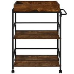Costway 3-Tier Rolling Bar Cart Kitchen Serving Cart W/ Removable Tray & Handle 18 Costway 3-Tier Rolling Bar Cart Kitchen Serving Cart W/ Removable Tray & Handle -Dine Furniture GUEST 36828670 1eb8 4c85 99d5 f2f804c51d98
