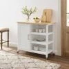 Tristan Open Kitchen Island Cart White/Natural - Crosley 2 Tristan Open Kitchen Island Cart White/Natural - Crosley -Dine Furniture GUEST 36c29497 f123 4308 9992 1f29f85b9c41
