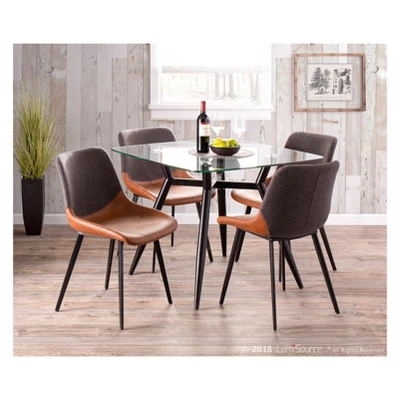 Set Of 2 Outlaw Industrial Two-Tone Chairs Gray - LumiSource 9 Set Of 2 Outlaw Industrial Two-Tone Chairs Gray - LumiSource - Image 7