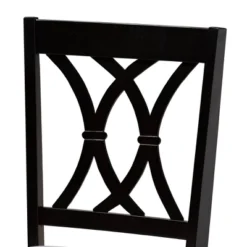 7pc Reneau Upholstered Wood Dining Set Sand Gray/Espresso - Baxton Studio -Dine Furniture GUEST 38f6d244 d92c 4e9b baf0 462560292828