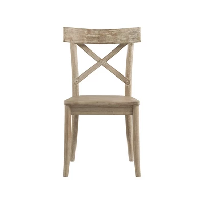 2pc Keaton X Back Wooden Side Chair Set Beach - Picket House Furnishings 4 2pc Keaton X Back Wooden Side Chair Set Beach - Picket House Furnishings - Image 2