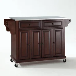 Full Size Stainless Steel Top Kitchen Cart - Crosley -Dine Furniture GUEST 3944983c 3258 4750 bde1 e9f47533372c