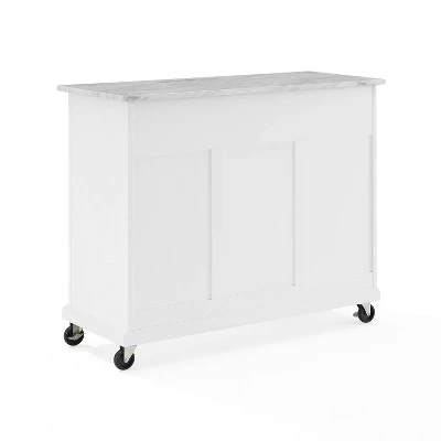 Avery Kitchen Island/Cart Distressed White/White Marble - Crosley 16 Avery Kitchen Island/Cart Distressed White/White Marble - Crosley - Image 14