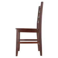 2pc Hamilton Ladder Back Chair - Antique Walnut - Winsome -Dine Furniture GUEST 3a87eb96 e720 47b3 b3fe efbf4e248c0e
