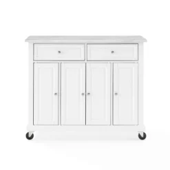 Avery Kitchen Island/Cart Distressed White/White Marble - Crosley 33 Avery Kitchen Island/Cart Distressed White/White Marble - Crosley -Dine Furniture GUEST 3acceca7 6dbc 4801 9bf4 7439ac083e45