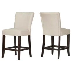 Set Of 2 24" Quinby Counter Height Barstools Wood - Inspire Q -Dine Furniture GUEST 3aff3842 1995 46e4 988a ef121f5de88e
