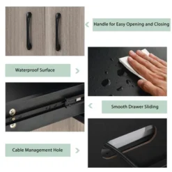 Costway 3-Door 71'' Kitchen Buffet Pantry Storage Cabinet W/Hutch Adjustable Shelf Black 17 Costway 3-Door 71'' Kitchen Buffet Pantry Storage Cabinet W/Hutch Adjustable Shelf Black -Dine Furniture GUEST 3b859028 a76f 4d7f b512 29856647c685