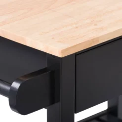 Sage Open Storage Wood Kitchen Cart Black - CorLiving -Dine Furniture GUEST 3c3977c5 83bd 4917 bb3c a598be0252ae