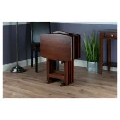 5pc Darryl Oversize Snack Table Set Antique Walnut - Winsome 9 5pc Darryl Oversize Snack Table Set Antique Walnut - Winsome -Dine Furniture GUEST 3ca09d19 55ca 492b 8fea c734744498a8