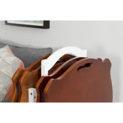 Austin Tray Table Set White/Hazelnut - Powell Company -Dine Furniture GUEST 3cbefe70 7b9f 4060 b011 ced78a1864a9