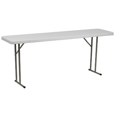 Flash Furniture 6-Foot Plastic Folding Training Table 12 Flash Furniture 6-Foot Plastic Folding Training Table - Image 10