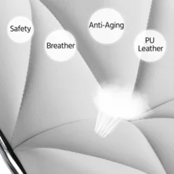 Yaheetech 2pcs Height Adjustable PU Leather Upholstered Swivel Bar Stool Chairs -Dine Furniture GUEST 3d410d00 c760 4084 a1da 61568d8644d5