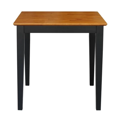Solid Wood Top Table With Shaker Legs Black/Red International Concepts 11 Solid Wood Top Table With Shaker Legs Black/Red International Concepts - Image 9