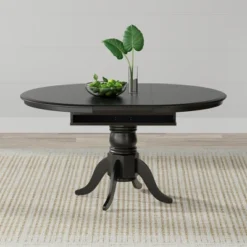 Glenwillow Home Single Pedestal Butterfly Leaf Dining Table With Self-Storing Leaf -Dine Furniture GUEST 3e7d1359 09d0 45a7 95f0 80a9fe62a849
