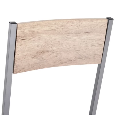 HOMCOM 5 Piece Modern Rectangular Dining Room Table Set With 4 Metal Frame Chairs For Kitchen, Breakfast Nook, Dinette 6 HOMCOM 5 Piece Modern Rectangular Dining Room Table Set With 4 Metal Frame Chairs For Kitchen, Breakfast Nook, Dinette - Image 4