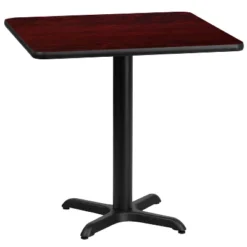 Emma And Oliver 30" Square Laminate Table Top With 22"x22" Table Height Base -Dine Furniture GUEST 413ea3a6 d398 4d47 bf4c 4e7002e6e93b