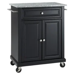 Solid Granite Top Portable Kitchen Cart/Island - Crosley 15 Solid Granite Top Portable Kitchen Cart/Island - Crosley -Dine Furniture GUEST 41447960 8fc1 463b 94c5 10226c2cdf0e