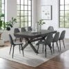 9pc Hayden Extendable Dining Set With Weston Chairs Distressed Gray/Slate - Crosley -Dine Furniture GUEST 418632e6 0a6a 459c 99eb 0cb31546fb6b