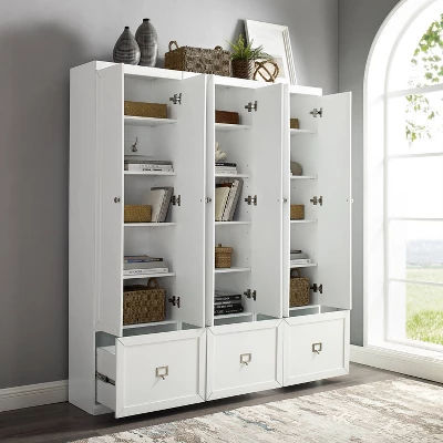 3pc Harper Entryway Pantry Closets White - Crosley 4 3pc Harper Entryway Pantry Closets White - Crosley - Image 2
