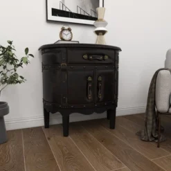 Wood Half Moon Buffet Dark Espresso - Olivia & May -Dine Furniture GUEST 4241e300 e01d 44dc b07a 46d8e2a2c8fe